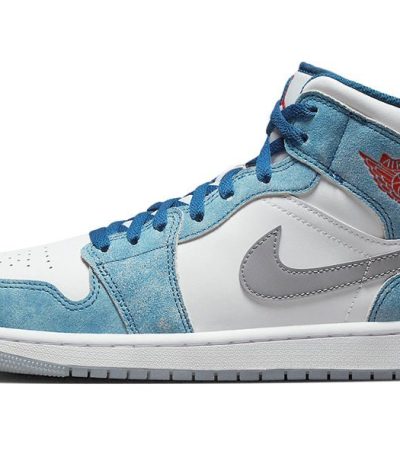 air jordan 1 mid french blue fire red